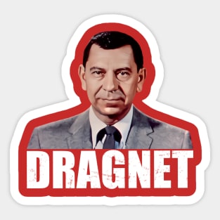 Dragnet - Joe Friday - 60s Cop Show Sticker